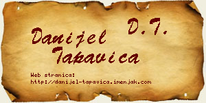 Danijel Tapavica vizit kartica